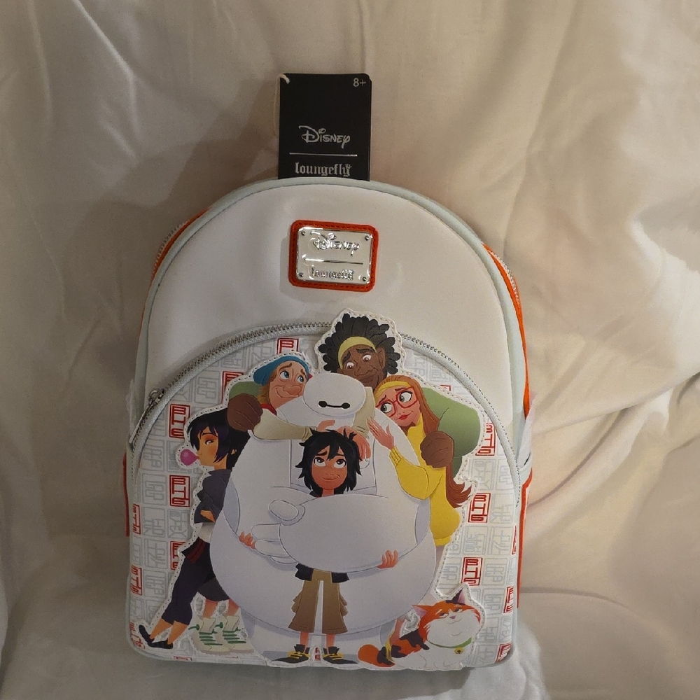Loungefly Disney Kids Backpack - White and Orange